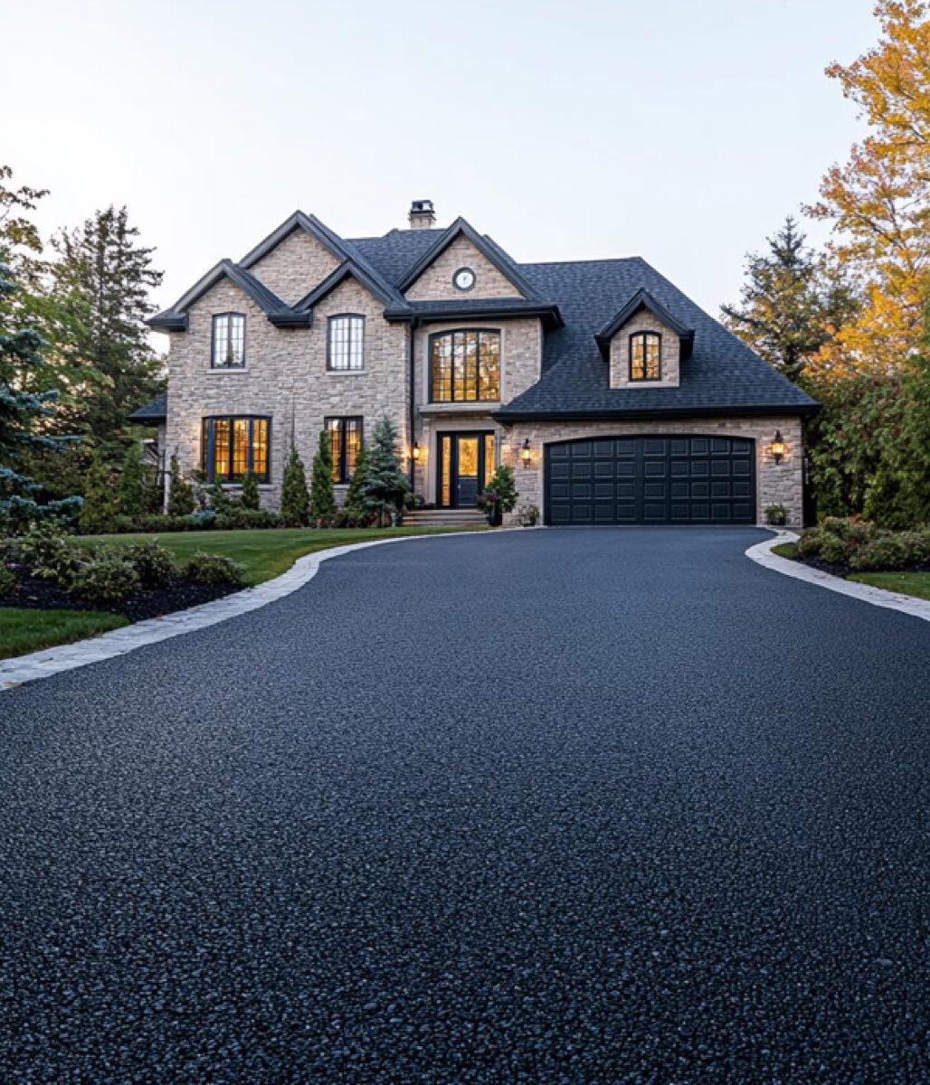 Asphalt driveway